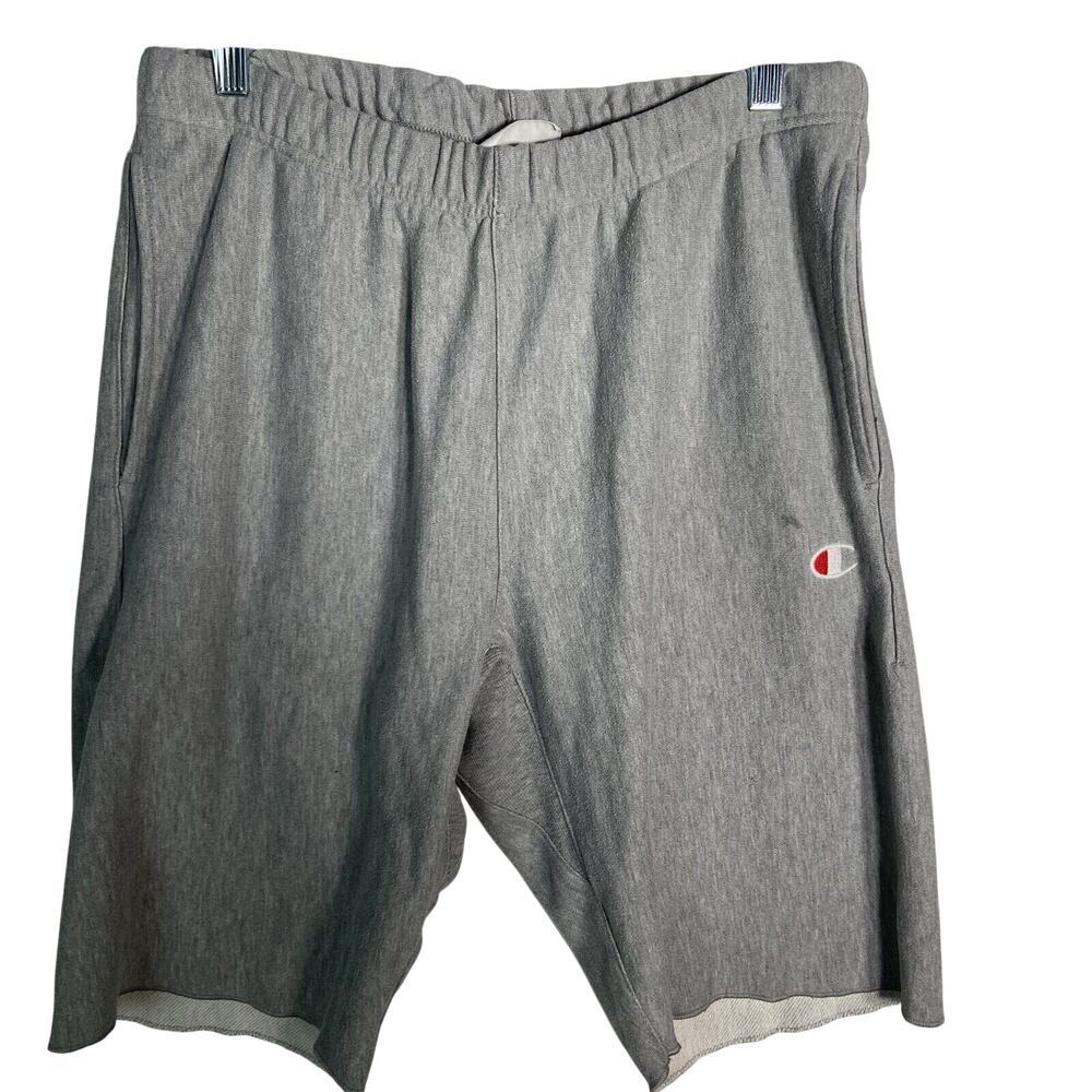 CHAMPION Gray Reverse Weave Sweat Shorts Men’s Medium